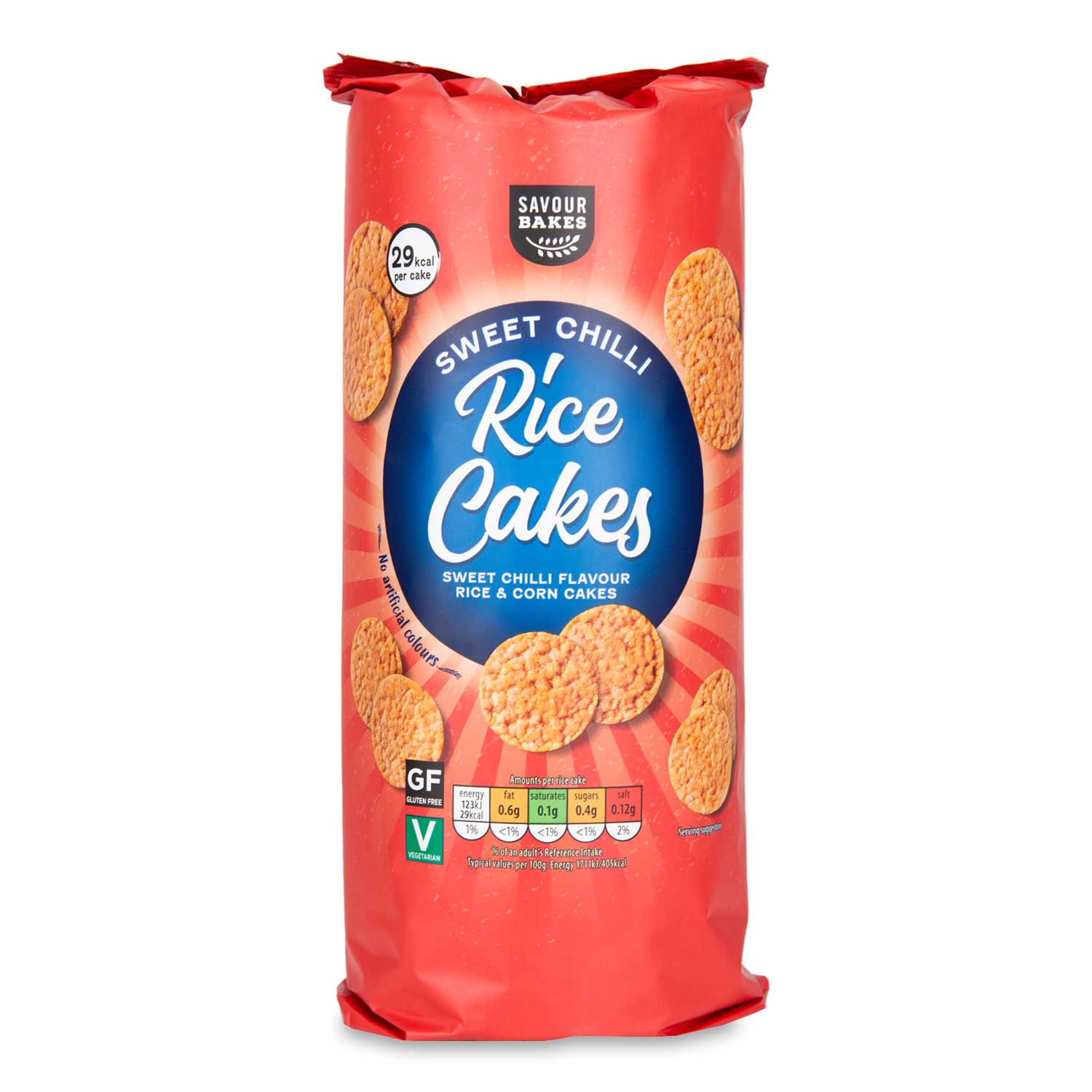 Savour Bakes Sweet Chilli Rice Cakes 130g