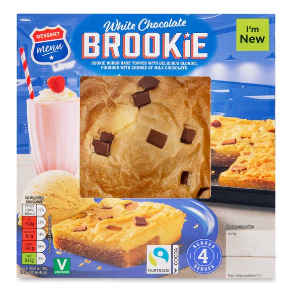 Dessert Menu White Chocolate Brookie 350g