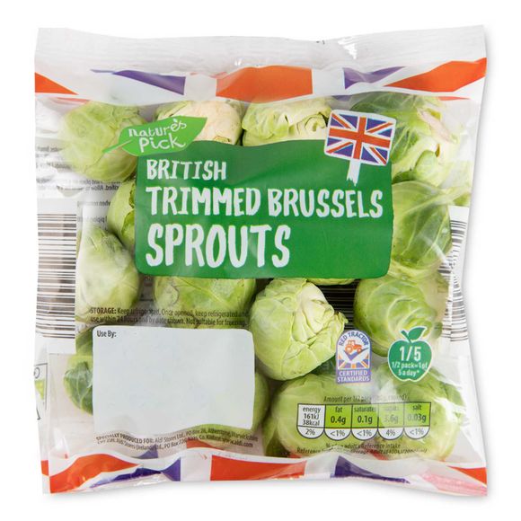 Nature's Pick British Trimmed Brussels Sprouts 200g