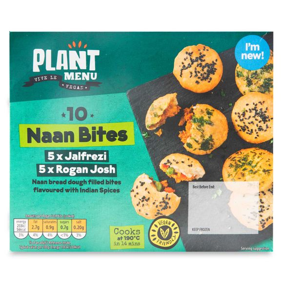 Plant Menu Naan Bites 200g/10 Pack