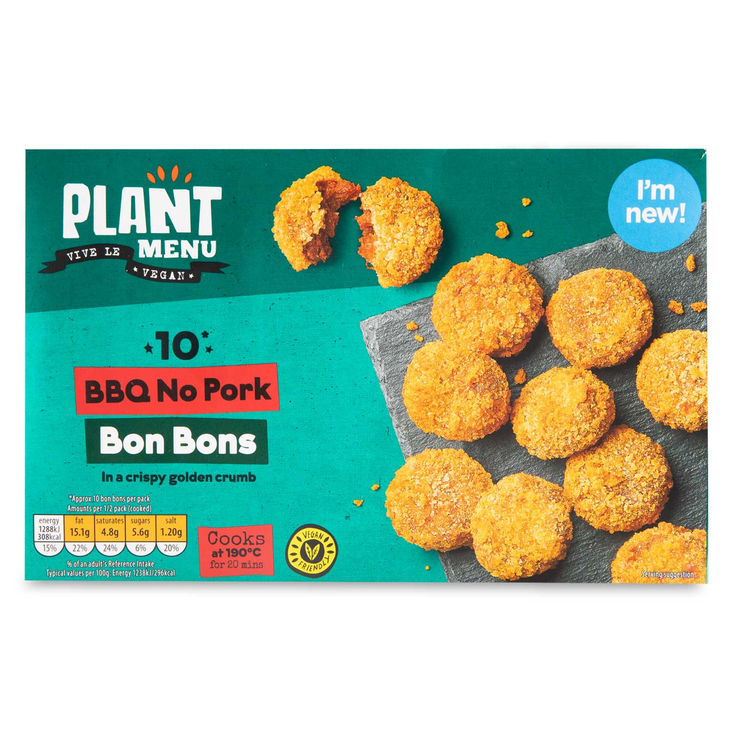 Plant Menu No Pork BBQ Bon Bons 220g/10 Pack