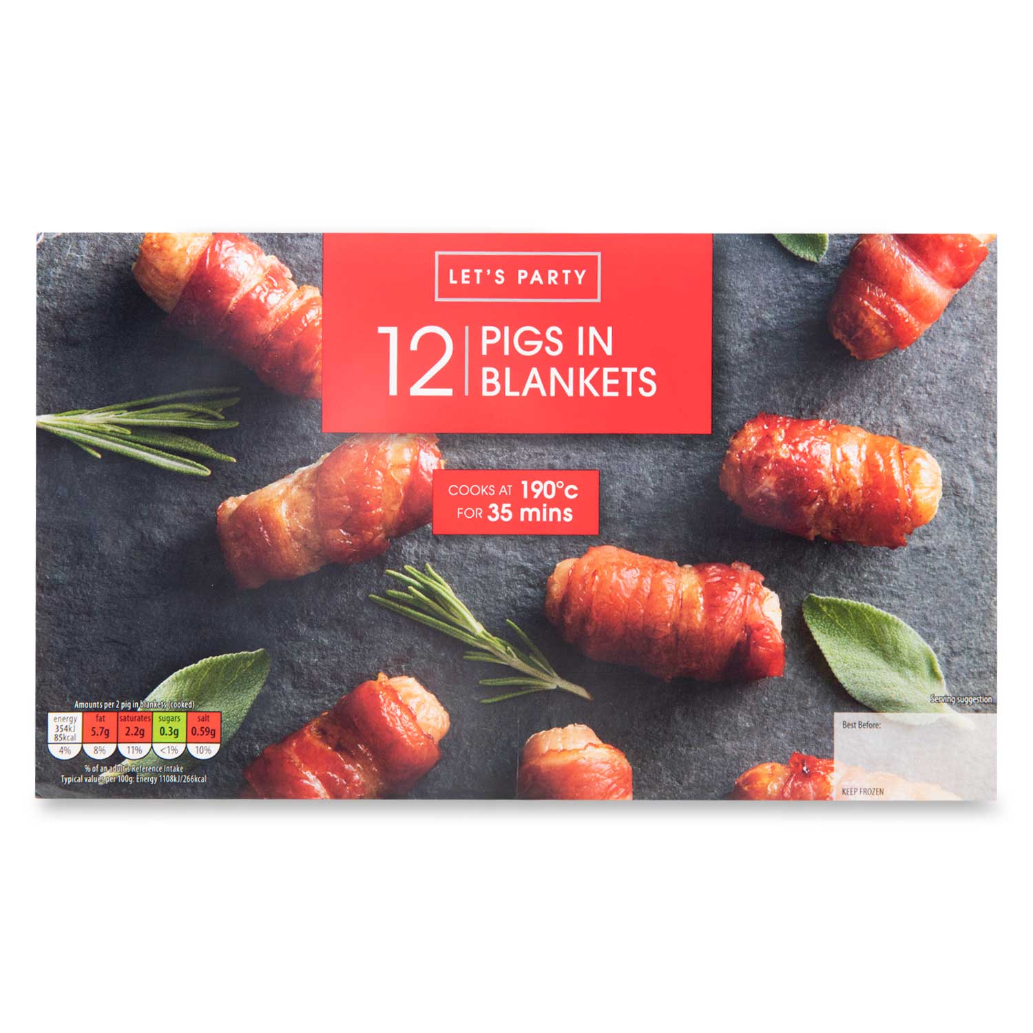 Let's Party Pigs In Blankets 240g/12 Pack