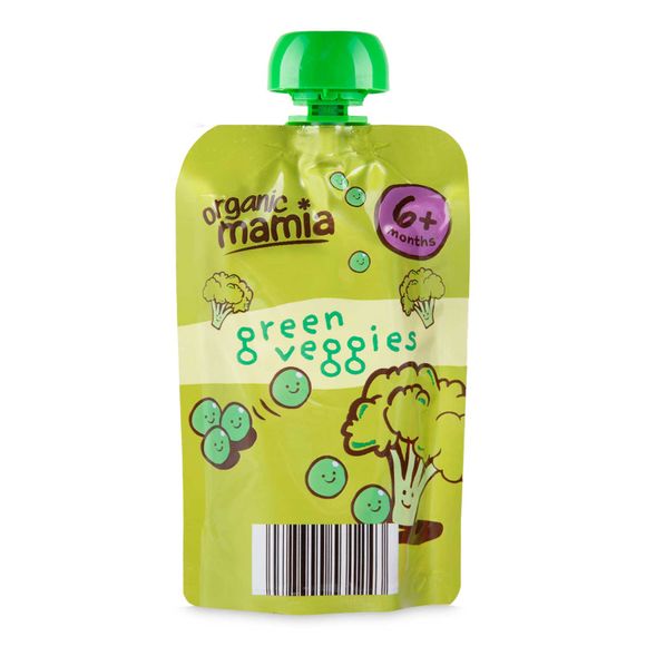 Mamia Organic Green Veggies 100g