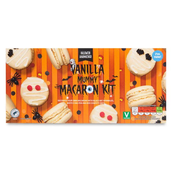 Halloween Aaahmazing Vanilla Mummy Macaron Kit 105g