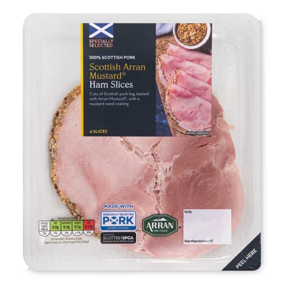 Specially Selected Scottish Arran Mustard Ham Slices 120g