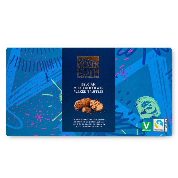 Moser Roth Belgian Milk Chocolate Flaked Truffles 200g