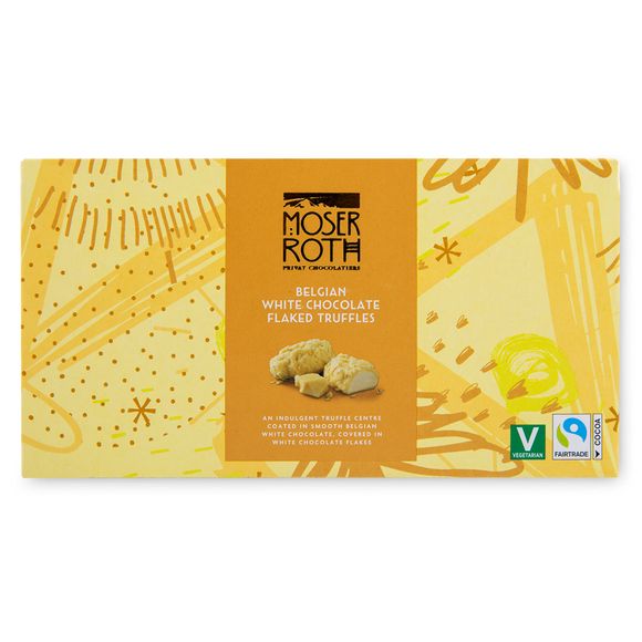 Moser Roth Belgian White Chocolate Flaked Truffles 200g