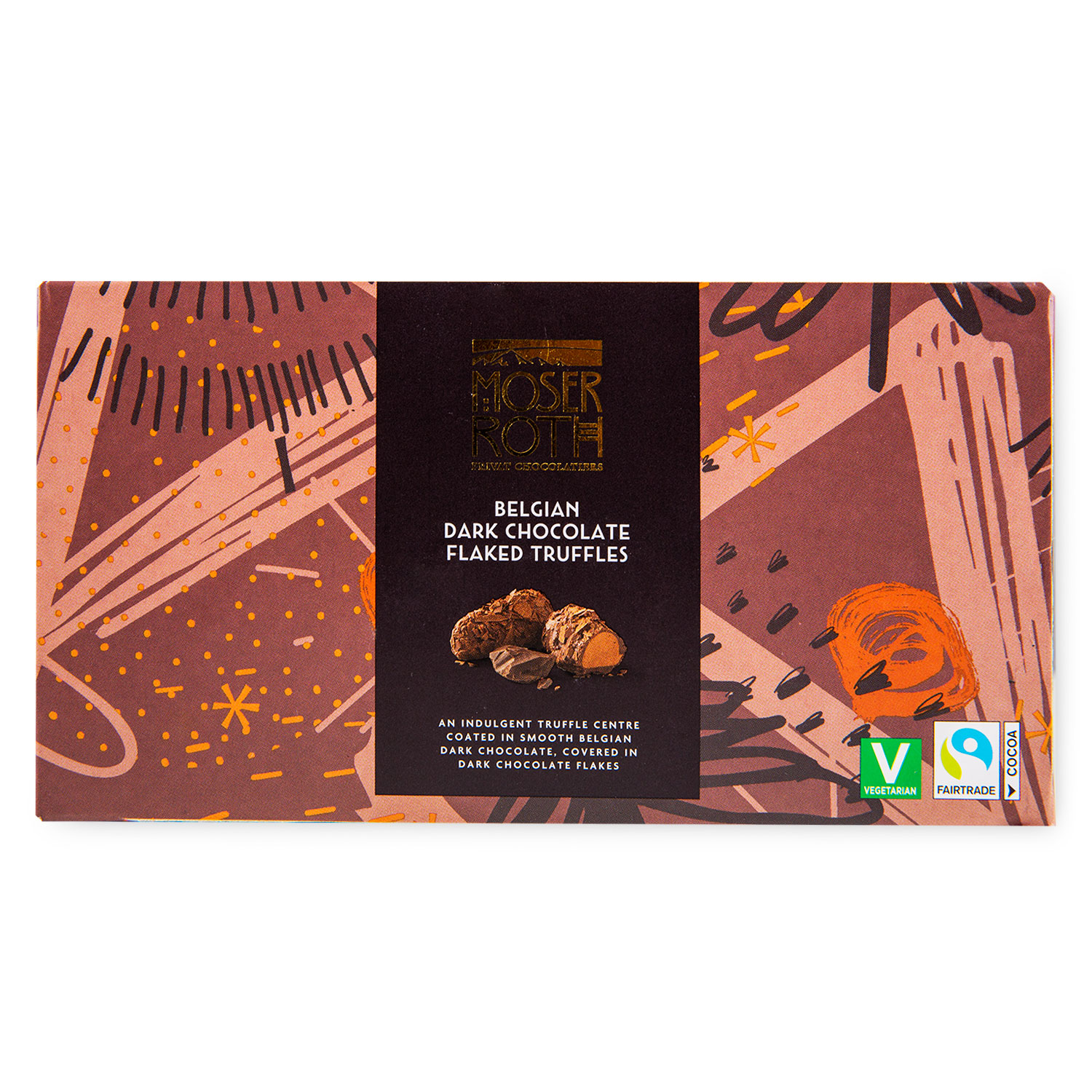 Moser Roth Belgian Dark Chocolate Flaked Truffles 200g