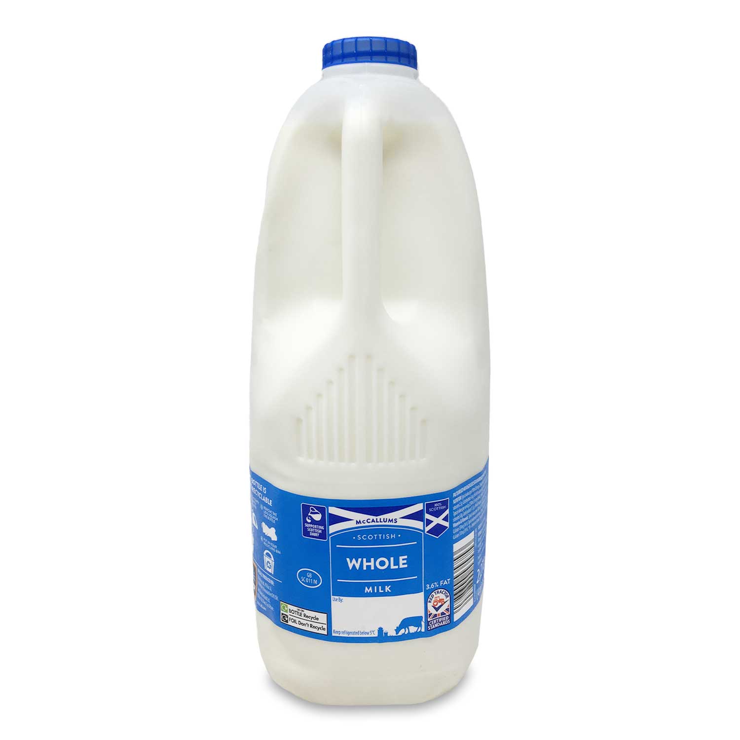 McCallums Scottish Whole Milk 3.6% Fat 4 Pints/2.27l