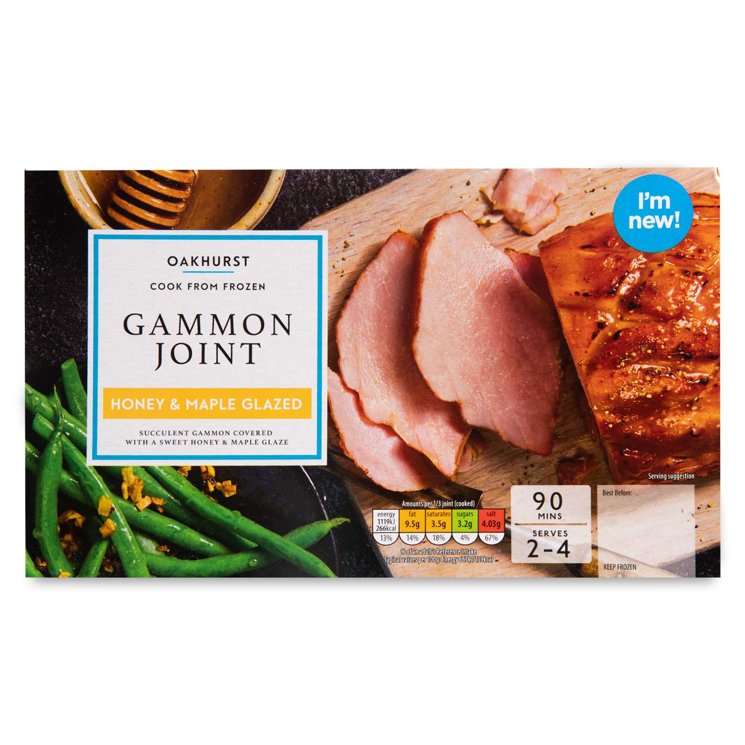 Oakhurst Cook From Frozen Gammon Joint Honey & Maple Glazed 600g