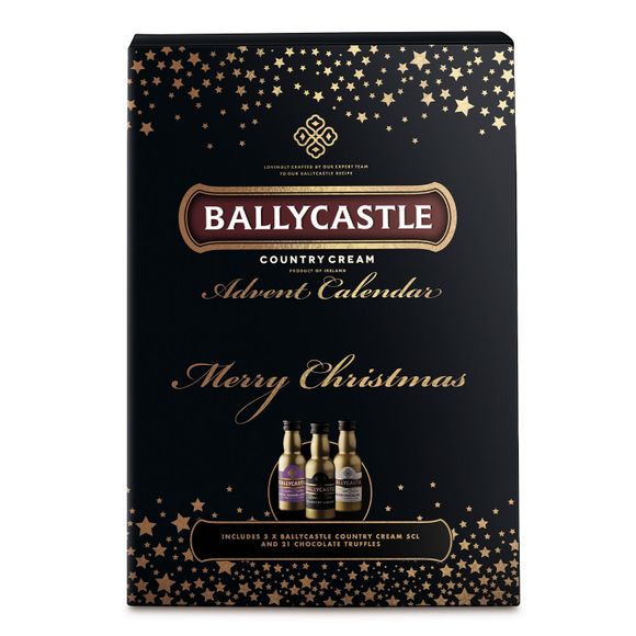 Ballycastle Country Cream Advent Calendar 24 Pack/3x 5cl/21x 12.4g