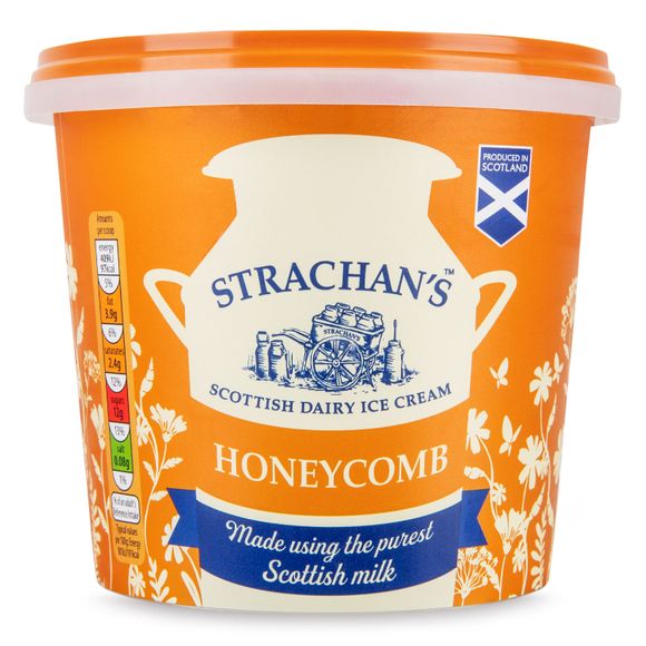 Strachan's Scottish Dairy Honeycomb Ice Cream 1l