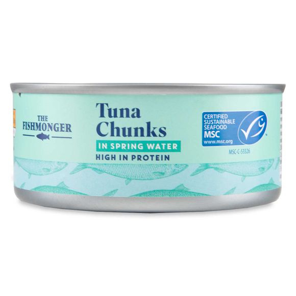 Fishmonger Tuna Chunks In Spring Water 145g (102g Drained)