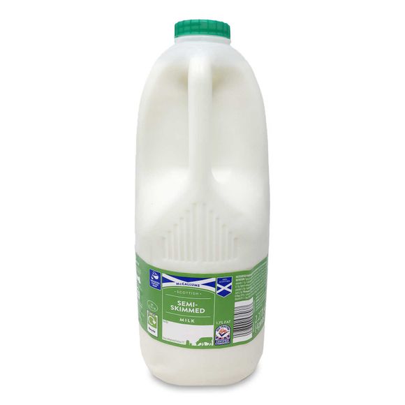 McCallums Scottish Semi-skimmed Milk 1.7% Fat 4 Pints/2.27l