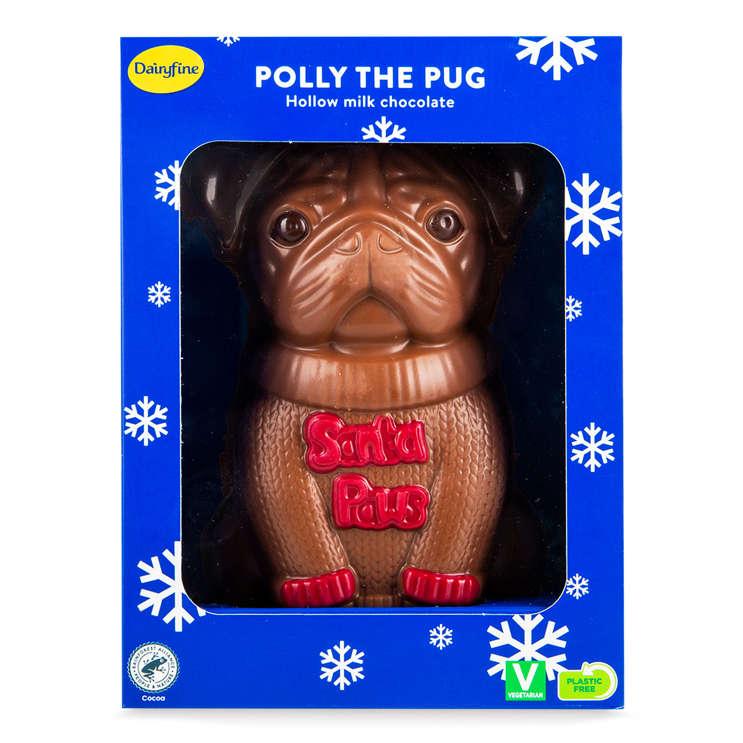 Dairyfine Polly The Pug Chocolate Figure 150g