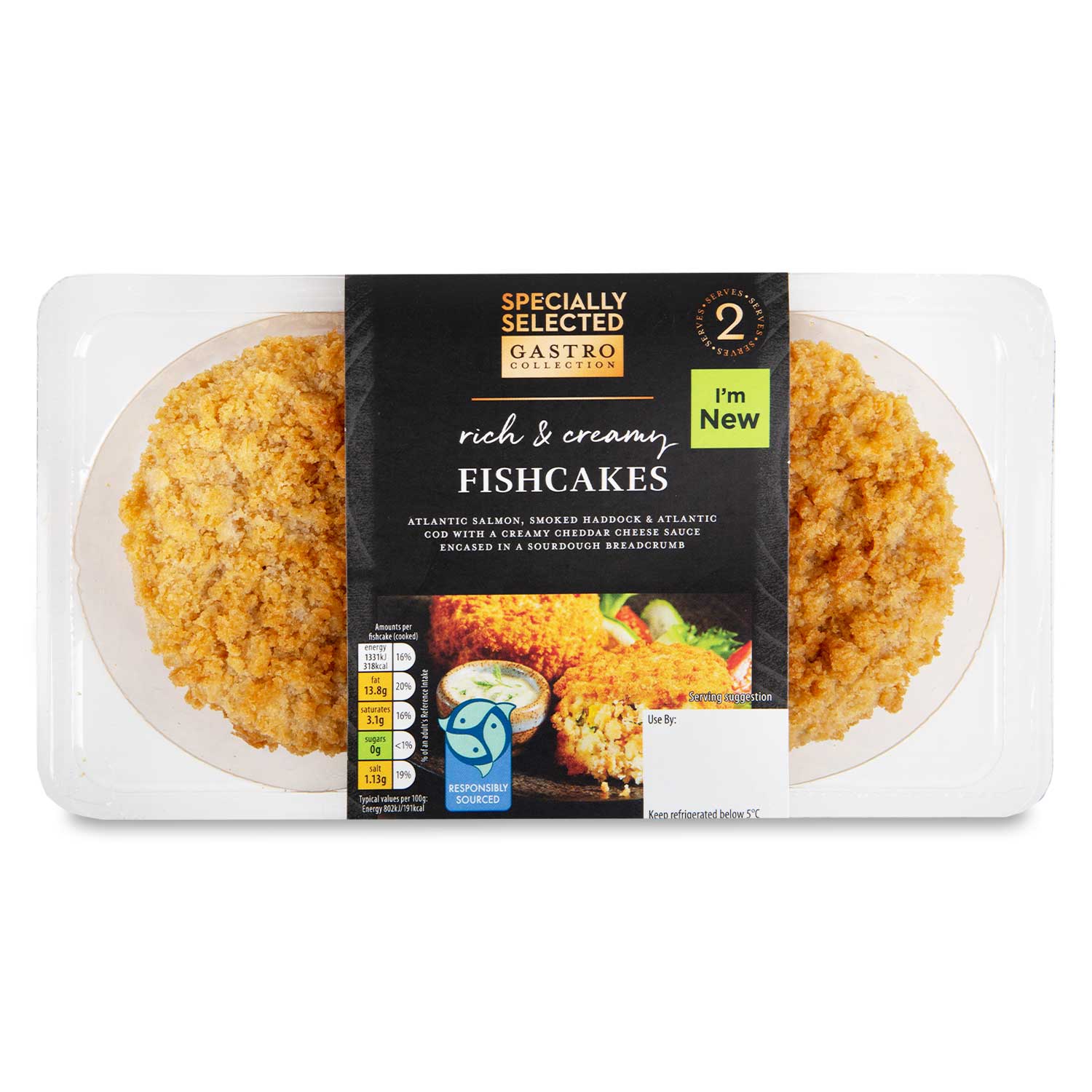 Specially Selected Gastro Rich & Creamy Fishcakes 350g