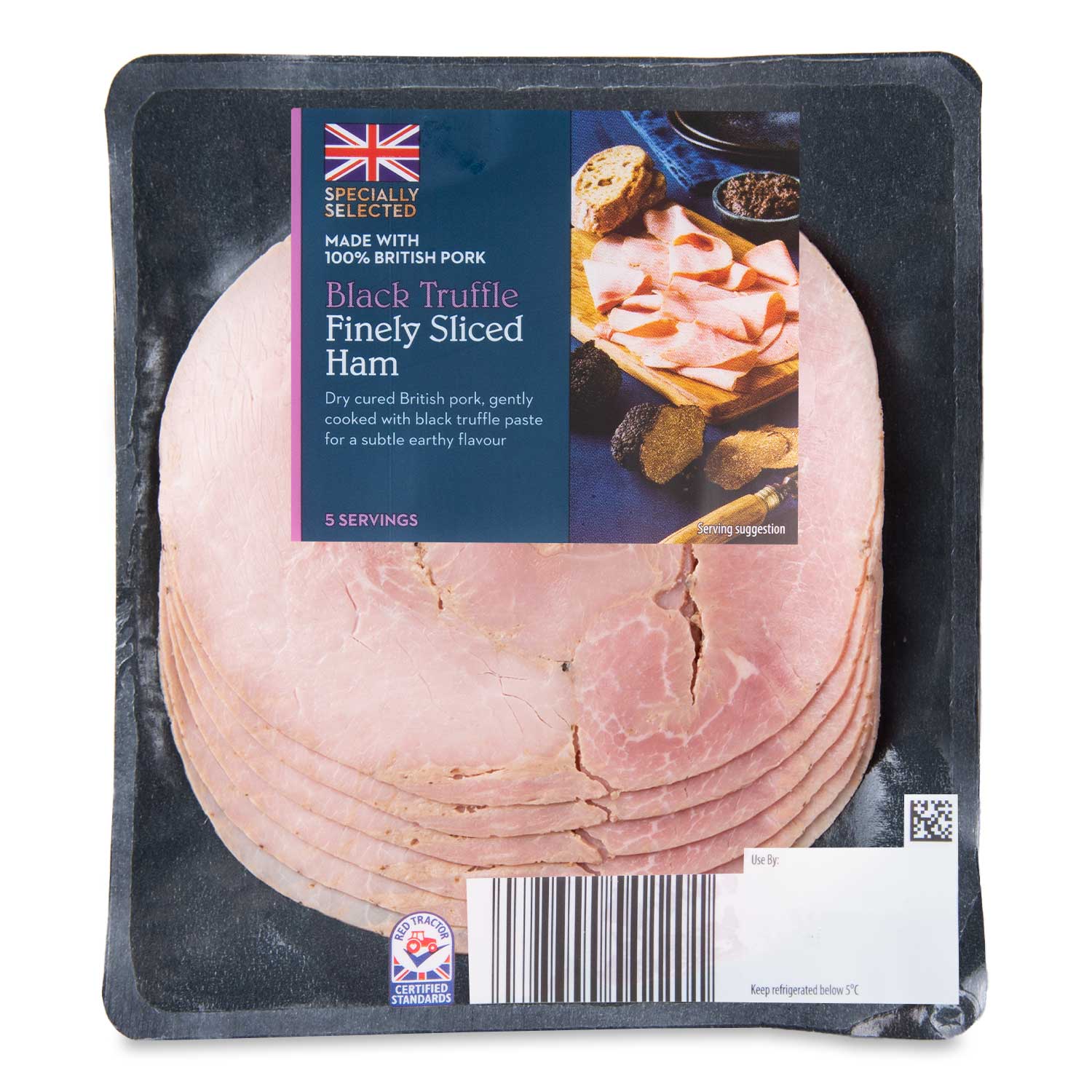 Specially Selected Finely Sliced Truffle Ham 120g