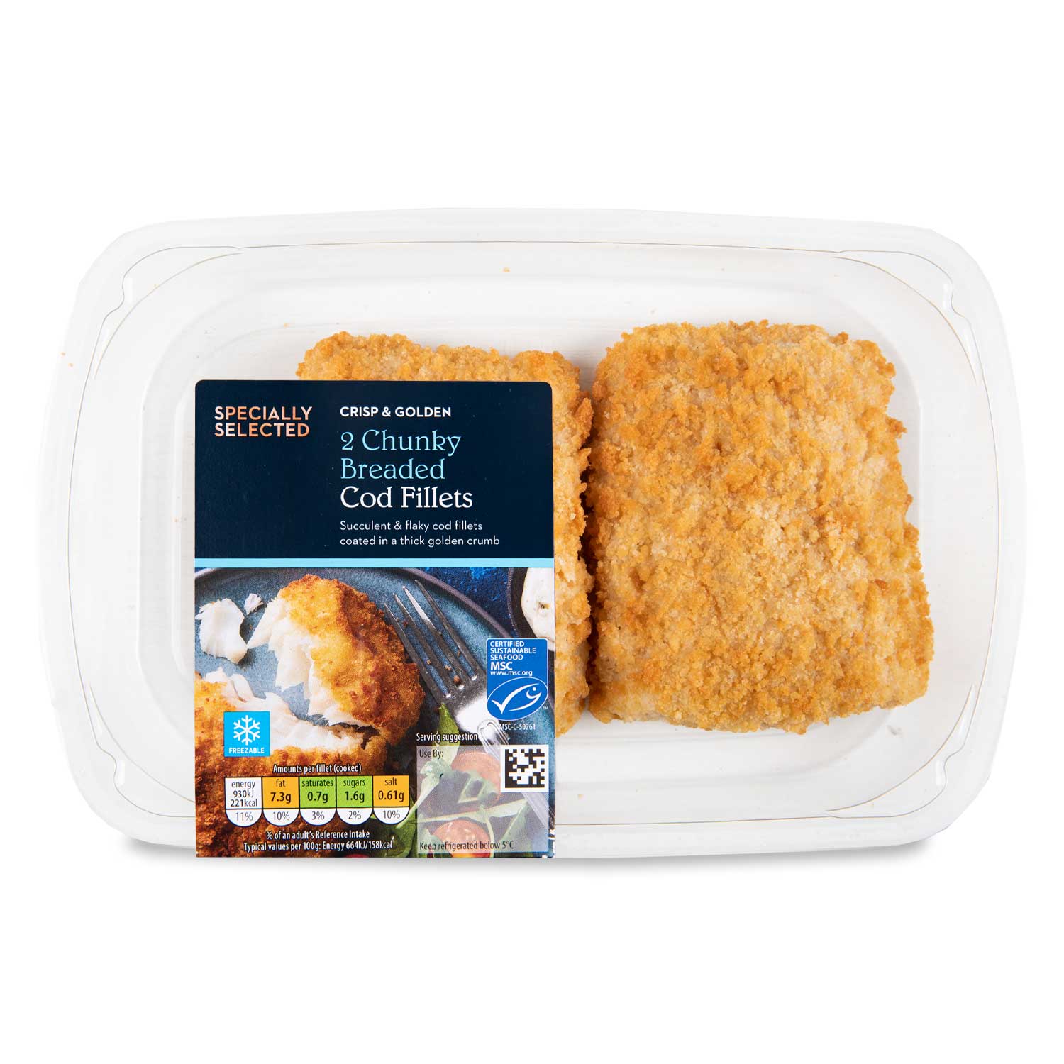 Specially Selected Chunky Breaded Cod Fillets 300g/2 Pack