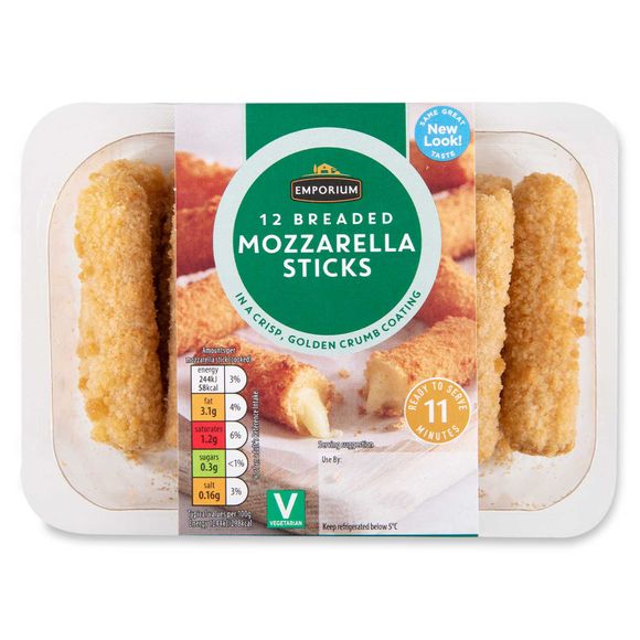 Emporium Breaded Mozzarella Sticks 240g/12 Pack