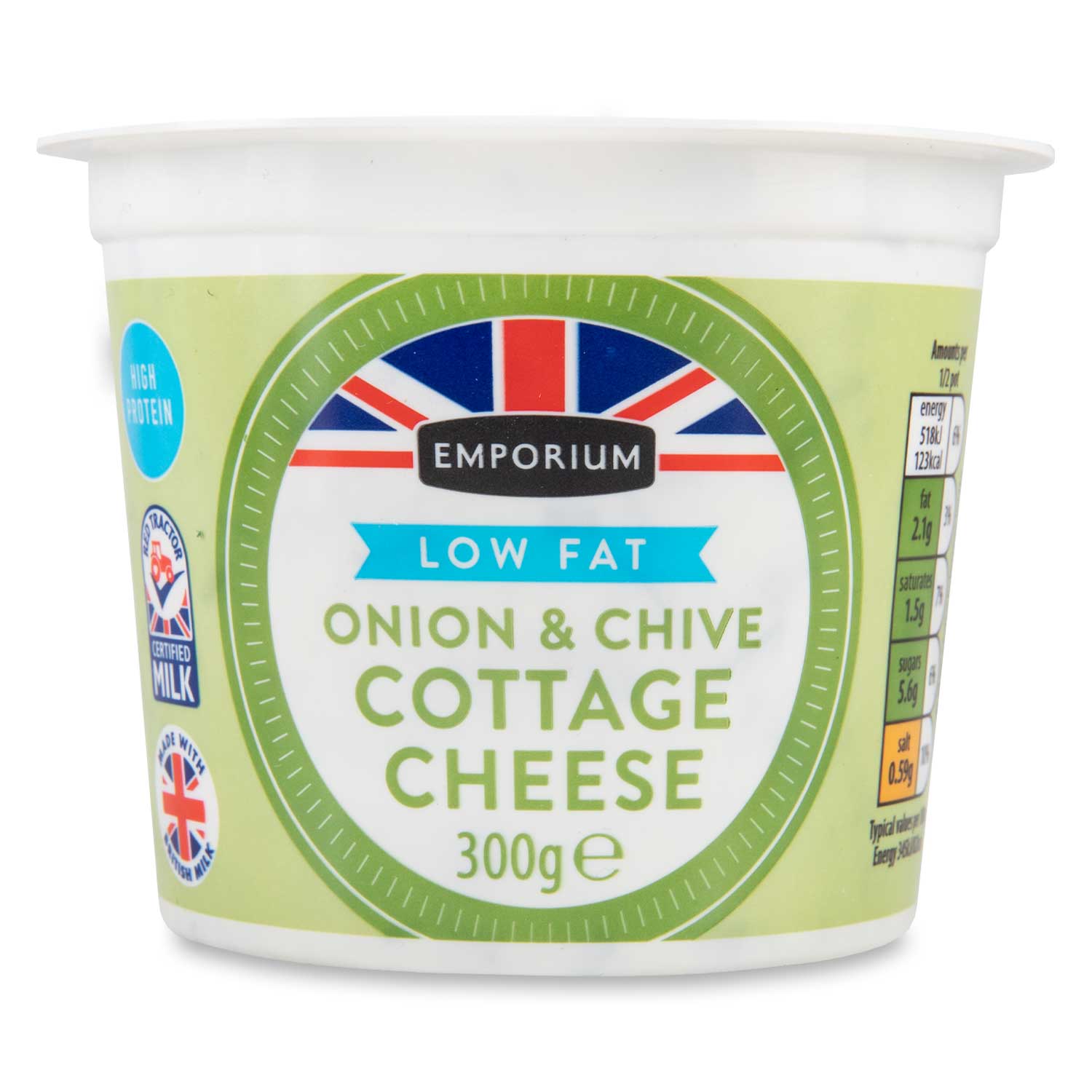 Emporium Low Fat Onion & Chive Cottage Cheese 300g