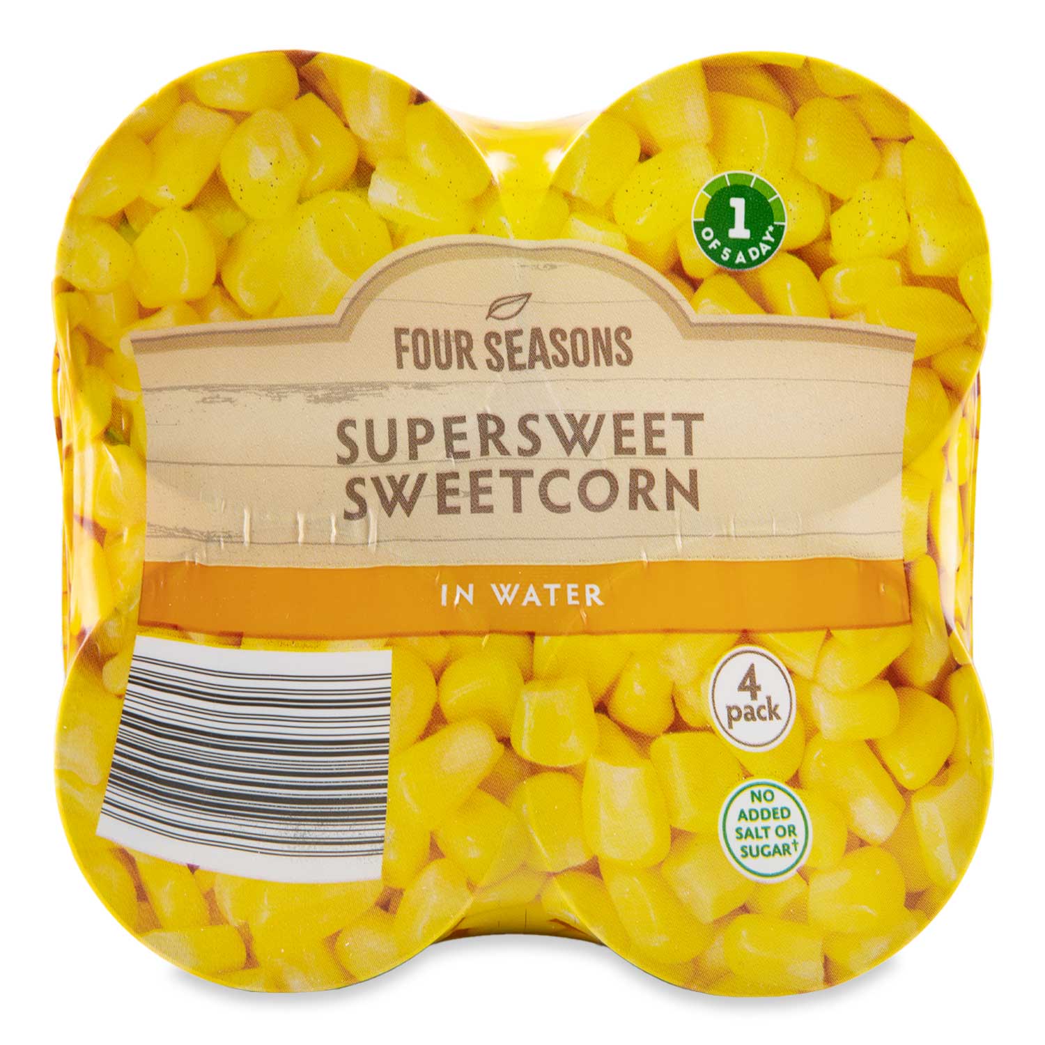 Four Seasons Supersweet Sweetcorn 4x200g (4x160g Drained)