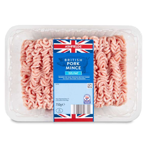 Ashfields 15% Fat British Pork Mince 750g