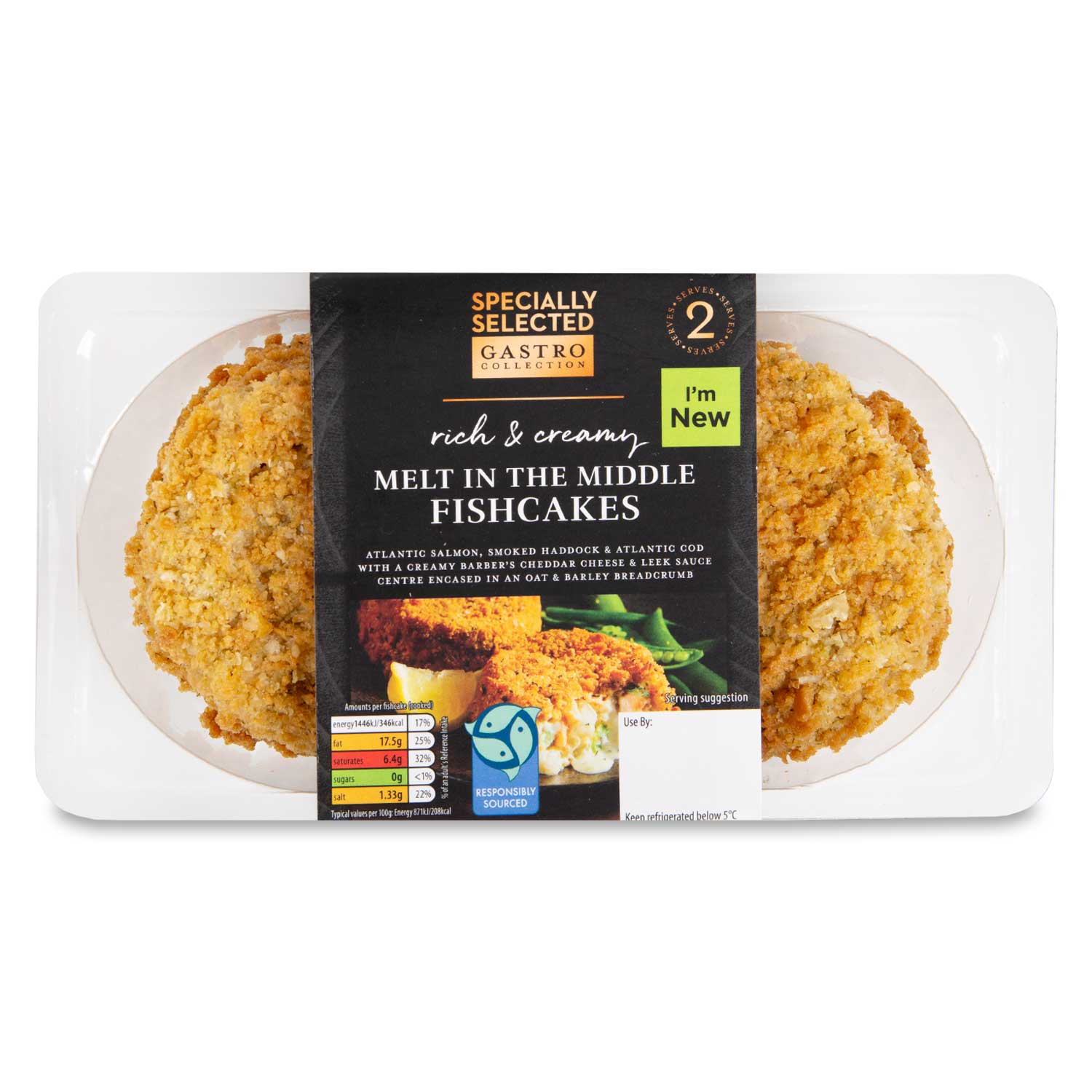 Specially Selected Gastro Rich & Creamy Melt In The Middle Fishcakes 350g