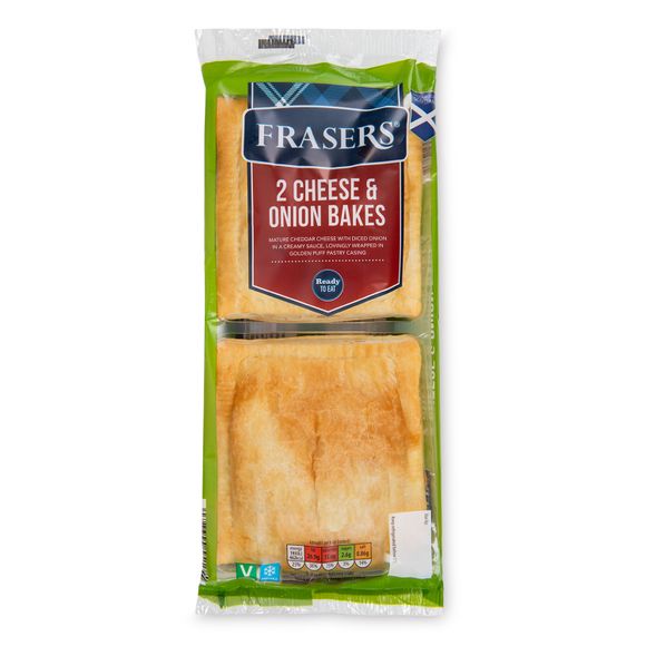 Frasers Cheese & Onion Bakes 2x136g/2 Pack