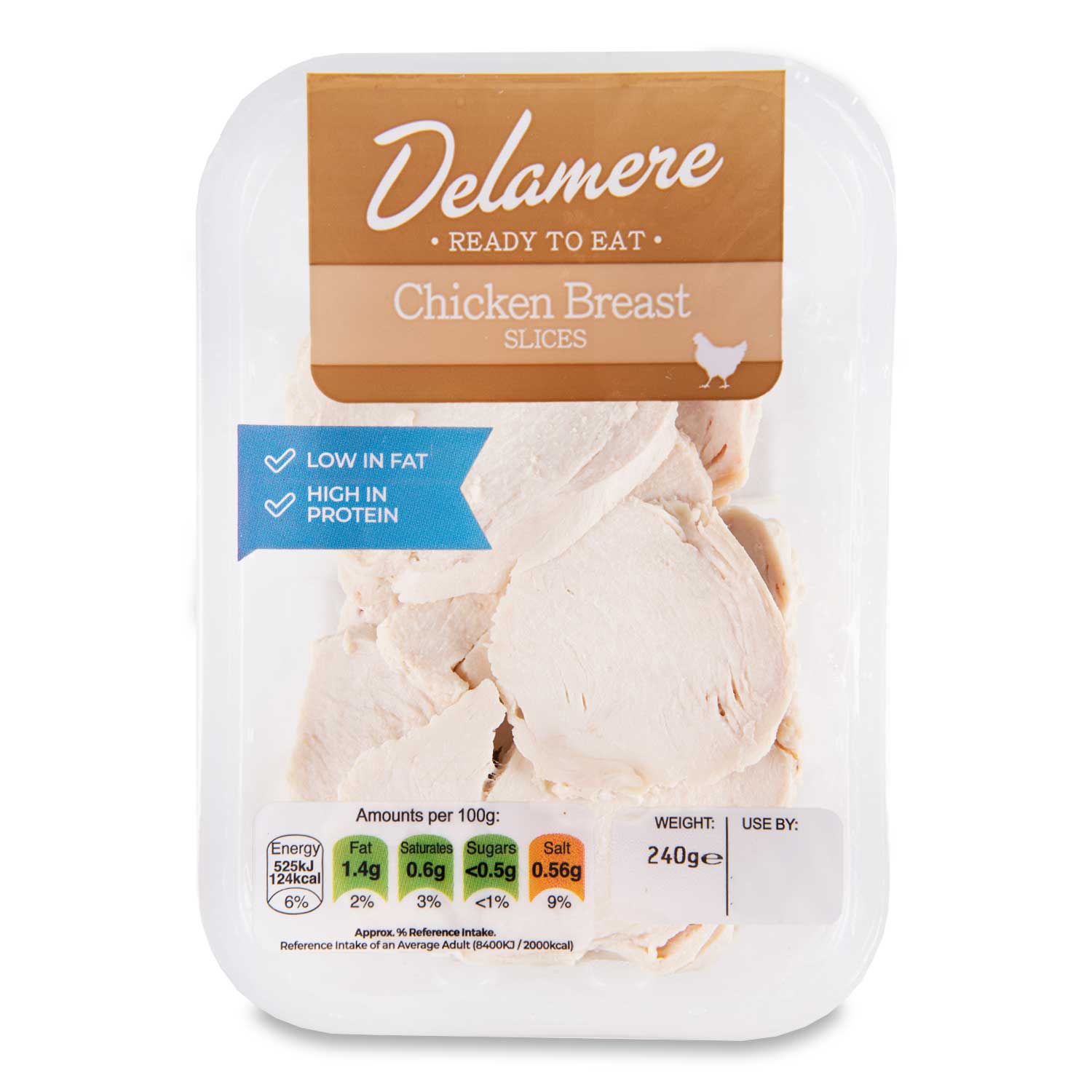 Delamere Sliced Cooked Chicken 240g