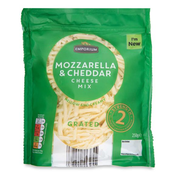 Emporium Grated Cheddar & Mozzarella Cheese 250g