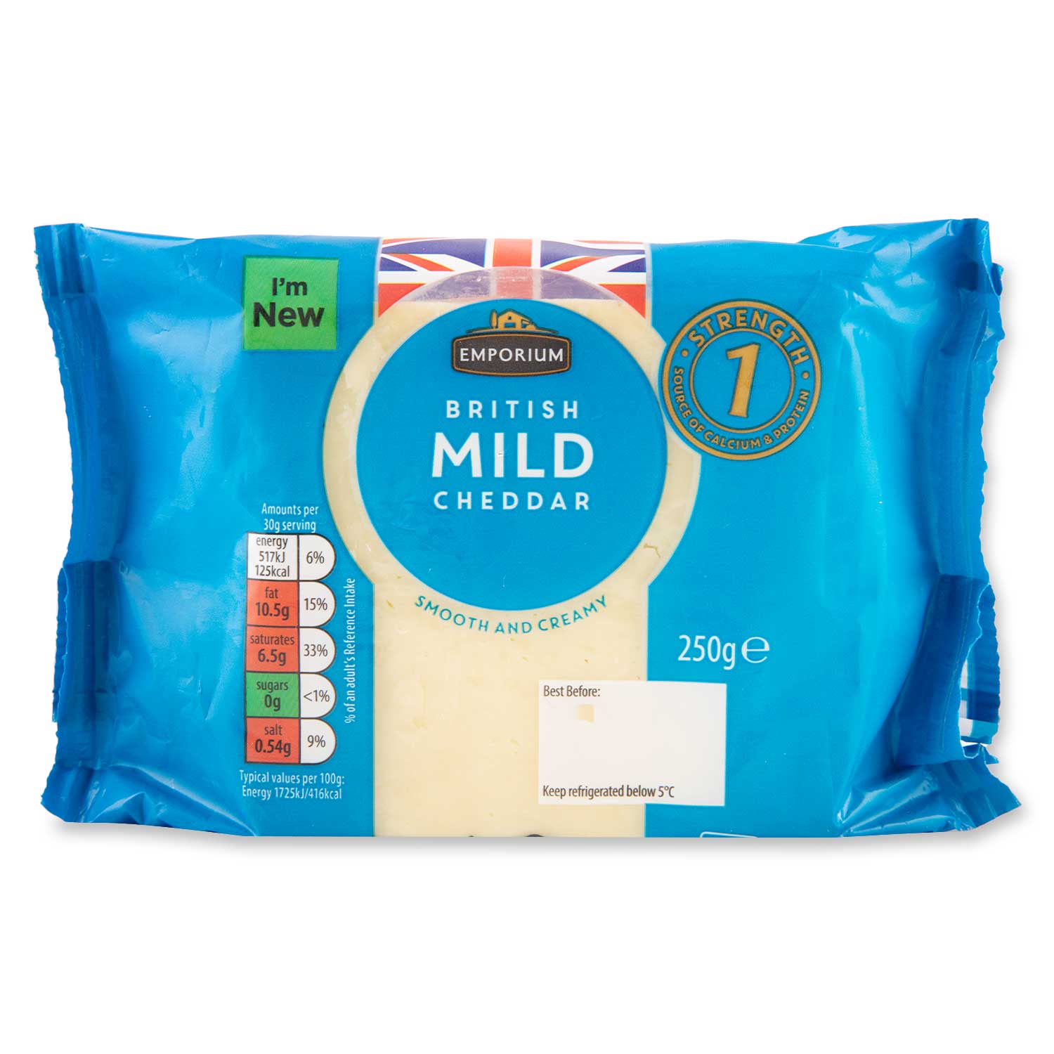 Emporium British Mild Cheddar Cheese 250g