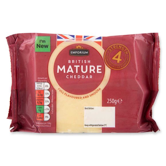 Emporium British Mature Cheddar Cheese 250g