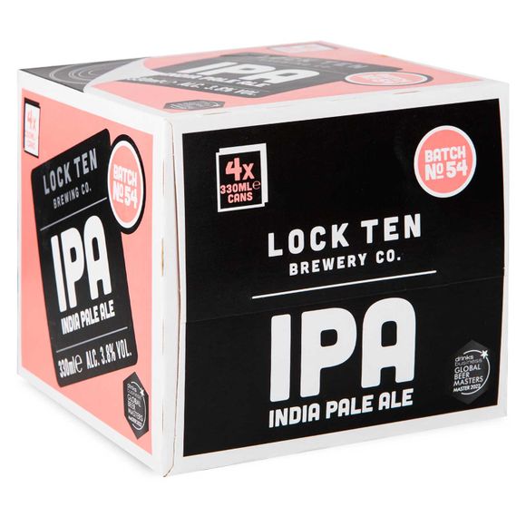 Lock Ten Brewing Co. India Pale Ale 4x330ml