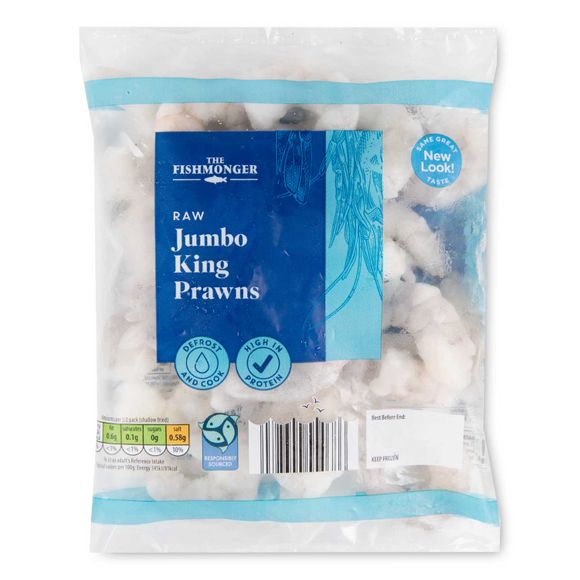 The Fishmonger Raw Jumbo King Prawns 170g