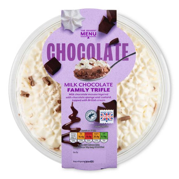 Dessert Menu Milk Chocolate Trifle 500g