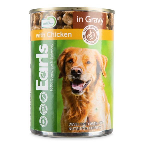 Earls Chicken In Gravy Canned Dog Food 400g