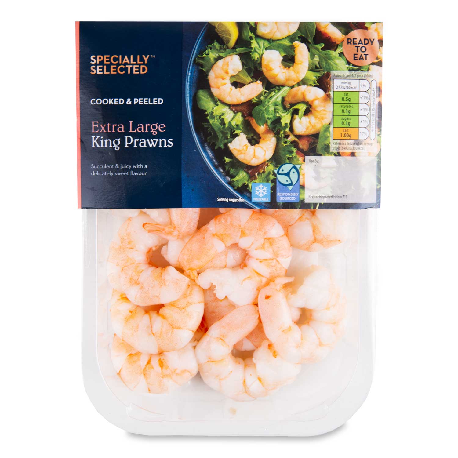 Specially Selected Cooked & Peeled Extra Large King Prawns 200g