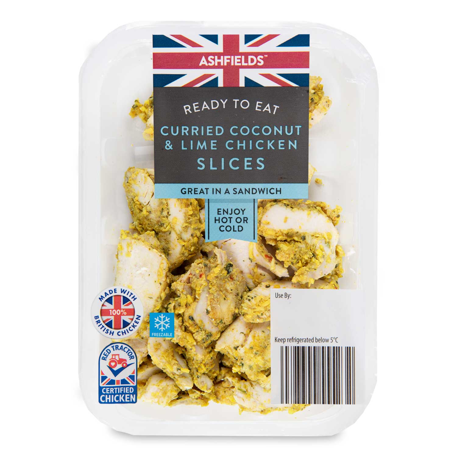 Ashfields Curried Coconut & Lime Chicken Slices 180g