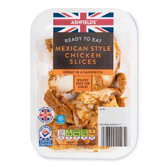 Ashfields Mexican Style Chicken Slices 180g