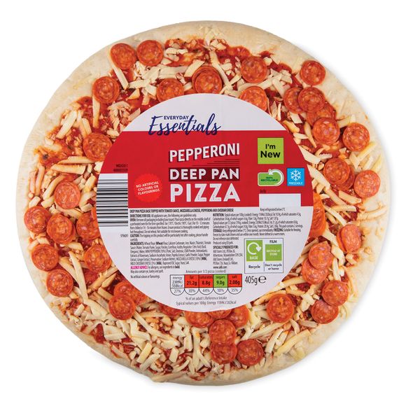 Everyday Essentials Pepperoni Deep Pan Pizza 405g