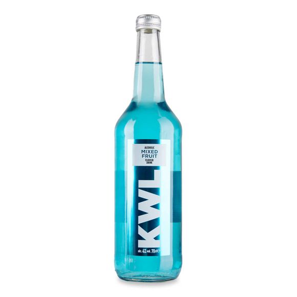 KWL Blue Alcoholic Mixed Fruit Flavour Drink 70cl