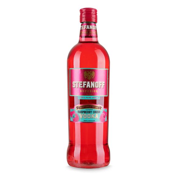 Stefanoff Raspberry Crush Flavoured Vodka 70cl