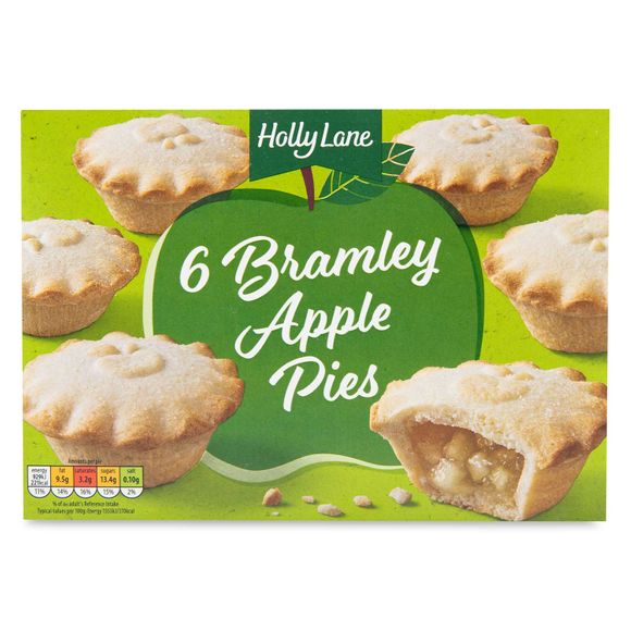Holly Lane Bramley Apple Pies 315g/6 Pack