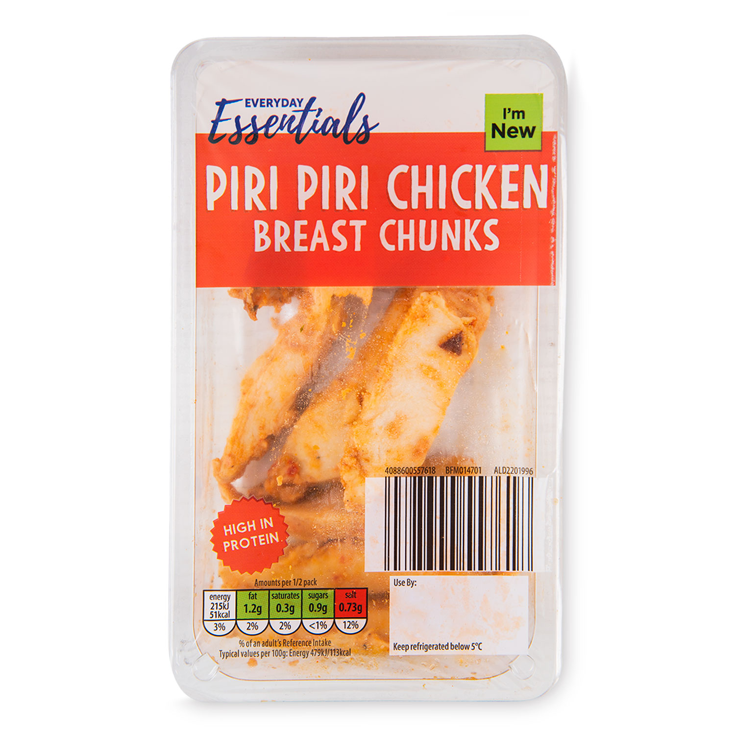 Everyday Essentials Piri Piri Chicken Breast Chunks 90g