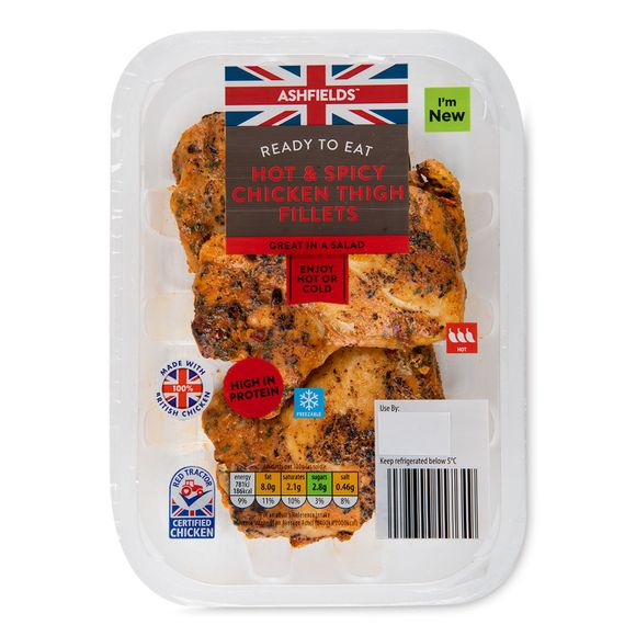 Ashfields Hot & Spicy Chicken Thigh Fillets 150g