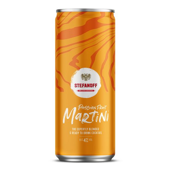 Stefanoff Passion Fruit Martini Flavour Cocktail 250ml