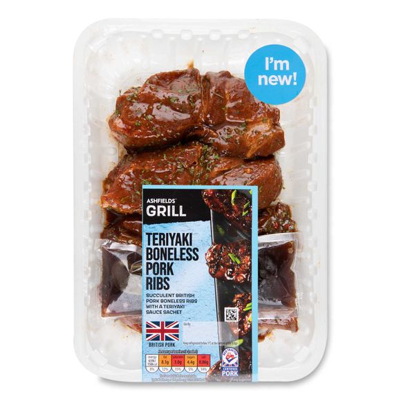 Ashfields Grill Teriyaki Boneless Pork Ribs 400g