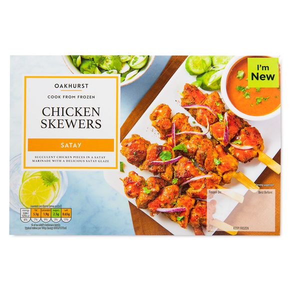 Oakhurst Chicken Satay Skewers 400g