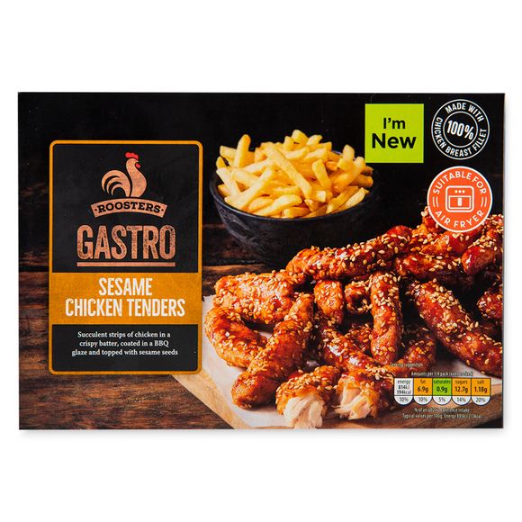 Roosters Gastro Sesame Chicken Tenders 385g