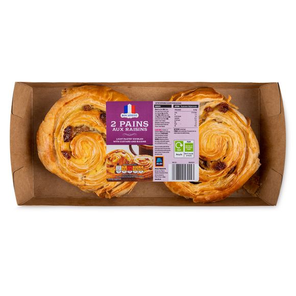 Village Bakery Pain Aux Raisin 200g/2 Pack